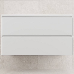 Style Line Тумба под раковину Лима 100 Plus подвесная эмаль белая матовая – фотография-1